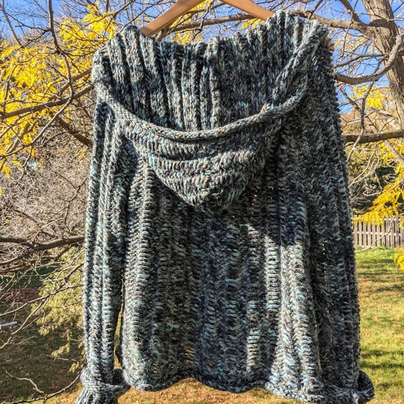 Anthropologie Hand Knit By Dollie Foehn Wool Cardigan - Picture 9 of 14